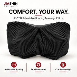 Coussin de massage Shiatsu noir pour le dos, le cou, les épaules, le bas du dos et les mollets, pour usage domestique - Product Image 2