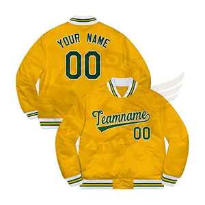 เสื้อแจ็คเก็ตเบสบอลวาร์ซิตี้แบบกำหนดเองได้สำหรับฤดูหนาว  พร้อมชื่อและหมายเลขส่วนตัว  เสื้อผ้ากีฬา  เสื้อแจ็คเก็ต Letterman  แบบกันน้ำ - Product Image 1