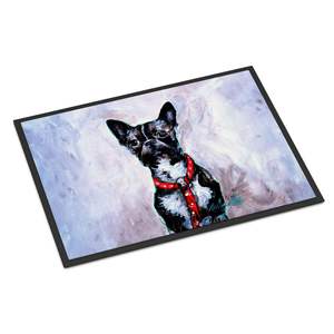 Nuevo felpudo Boston Terrier Ziggy antideslizante lavable de pila baja para interior/exterior alfombra de entrada 18H X 27W alfombrilla para puerta delantera - Product Image 1