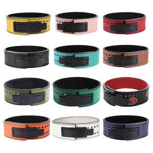 Cinturón de levantamiento de pesas con hebilla de palanca para gimnasio, cinturón de entrenamiento de cintura de 13 mm, cinturón doble de potencia con hebilla de palanca para levantamiento de pesas - Product Image 6