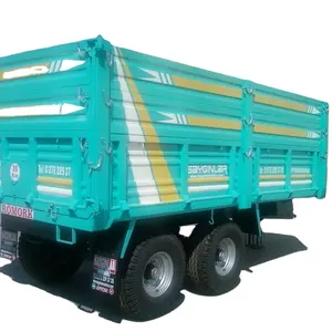 Trailer Đôi Trục Phía Sau Tipping Air Brake 10 Tấn Máy Kéo Tipping Trailer