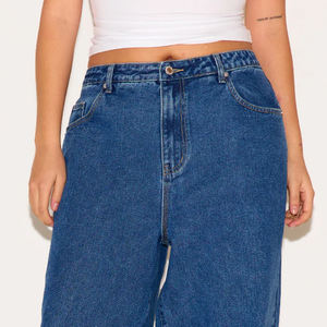 Pantalones Casuales de Pierna Ancha para Mujer, de Alta Calidad, con Logotipo Personalizado, Estilo Urbano, Transpirables, Talla Grande, Cintura Media, Corte Recto - Product Image 2