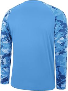 Camisa de pesca de camuflaje para hombre, manga larga, protección solar UV, para actividades al aire libre y natación - Product Image 2