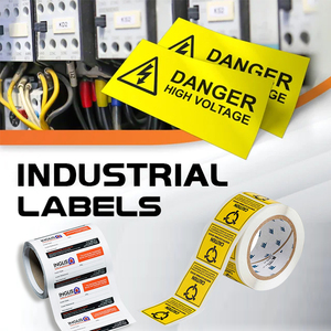 Tùy chỉnh điện công nghiệp dễ vỡ Sticker nguy hiểm cảnh báo nhãn CuộN - Product Image 6
