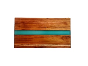 Tabla de cortar moderna de nuevo diseño para cocina, tabla de cortar de madera y resina, última oferta, tabla multifuncional para servir queso, plato para Pizza - Product Image 4