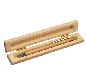 Caja de Madera de Alta Calidad, Estilo Moderno, Textura de Madera Natural, Caja de Regalo con Logotipo Personalizado, Caja de Almacenamiento para 2 Bolígrafos, en Oferta - Product Image 3