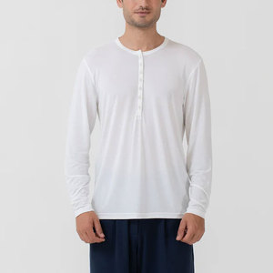 Camisetas de Hombre de Alta Calidad con Diseño de Nervaduras, Corte Regular, Personalizadas, Casuales, de Moda, Manga Larga, 100% Algodón, Transpirables, Antiarrugas, de Secado Rápido - Product Image 5