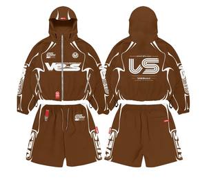 Conjunto Deportivo de 2 Piezas para Mujer, Personalizado, de Nailon Plisado, Transpirable, con Protección UV, Chaqueta Cortavientos con Cierre y Pantalones Cortos - Product Image 5