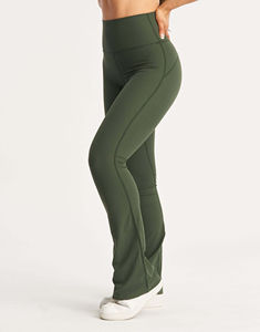 Conjunto de Yoga para Mujer, Nueva Colección 2024, con Logotipo Personalizado, Diseño Sólido, Opción de Logotipo Frontal, Spandex/Poliéster, Secado Rápido y Transpirable - Product Image 4