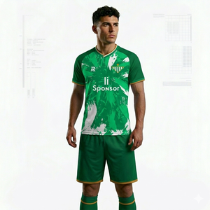 Premium <b>Soccer</b> Uniforms Custom Football Jersey Set Breathable Lightweight 100% Polyester Heat-Transfer Printed Short Sleeve Plus - Product Image 1