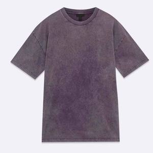 High Quality 100 Percent Cotton Washed Distressed Oversized <b>Vintage</b> T Shirt Men Customizable Casual Fashion <b>Tee</b> - Product Image 2