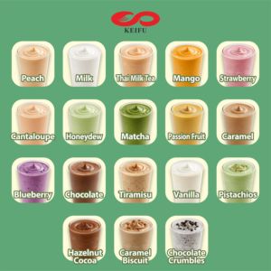 Poudre de milkshake aux miettes de chocolat KEIFU en marque propre, sachet de 1 kg, poudre de boisson ODM/OEM pour milkshakes et smoothies - Product Image 4