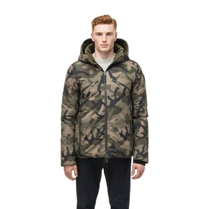 Gilet matelassé noir pour homme, col montant, fermeture éclair, coupe-vent, rembourrage en polyester, veste décontractée d'hiver, coupe régulière - Product Image 4