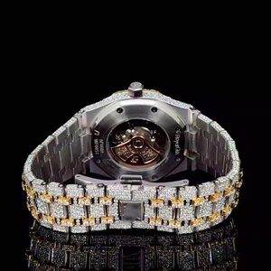 Reloj Mecánico Analógico de Lujo con Moissanita y Movimiento ETA para Hombre y Mujer, Elegante Reloj para Fiestas, Eventos y Regalos, de la India - Product Image 5