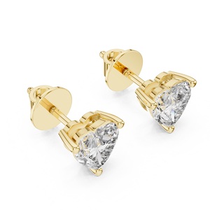 Handcrafted Heart Moissanite Earrings with Delicate 925 <b>Silver</b> /Rose /Gold Plated <b>Studs</b> Jewelry for Women Romantic Gift for Her - Product Image 6