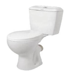 Bol rond deux pièces en céramique toilette lavage WC double chasse d'eau sanitaire placard de luxe regarder à bas prix fabriqué en inde - Product Image 1