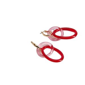 Outlook-pendientes de resina para mujer, juego de pendientes de Color personalizado acrílicos, novedad, venta al por mayor - Product Image 5