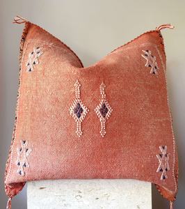 Gorgeous White Moroccan Cactus Silk <b>Cushion</b> Covers Pure Sabra Pillow Decorative <b>Cushions</b> Handmade Moroccan Abstract Pillow - Product Image 4