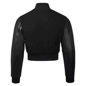 Chaqueta Varsity de Alta Calidad, Transpirable y de Gran Demanda, Chaqueta Varsity Corta de Satén a la Moda para Mujer, Servicio OEM, Gran Venta - Product Image 2