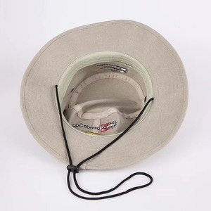 Chapeau de soleil de plage d'été personnalisé avec logo, haute qualité, large bord, style bob avec cordon, vente en gros - Product Image 6