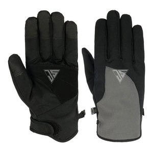 Gants d'hiver spéciaux pour hommes, en tissu polyester 100% imperméable, doublure en polaire douce, style uni, chauffe-mains pour activités de plein air - Product Image 1