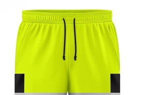 Wholesale Solid Safety Work Shorts Multi Pockets Breathable <b>Elastic</b> Waist Reflective Hi Vis Men's Working Shorts - Product Image 3