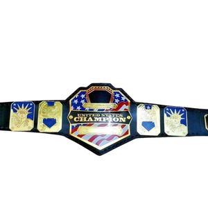 Nouvelle ceinture de champion des États-Unis de qualité supérieure avec design du drapeau américain et emblèmes patriotiques Ceintures de championnat de lutte - Product Image 2
