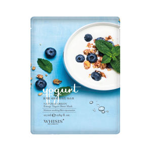 Mascarilla Facial [WHISIS Nature Origin Sheet Mask Yogurt] Belleza Coreana Cuidado de la Piel Coreana Cosméticos Coreanos Libres de Crueldad Animal Mascarilla Facial Iluminadora Anti-Acné - Product Image 1