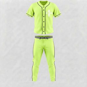 Ensemble de baseball pour hommes, matière 100% polyester, col en V de haute qualité, impression par transfert par sublimation par RIVIAN ATLANTIC - Product Image 2
