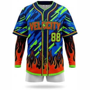 Uniforme de Béisbol Sublimado Personalizado 2026 para Jóvenes, Jersey de Béisbol OEM de Buena Calidad para Hombres - Product Image 1