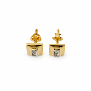 Boucles d'oreilles rectangulaires Namivaa pour femmes, micro-incrustations géométriques polies, pour usage quotidien, bijoux de fête, cadeau - Product Image 5