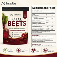 Enrichi en extrait de betterave, il favorise une circulation sanguine saine et maintient la santé cardiovasculaire pour les soins quotidiens des adultes.
