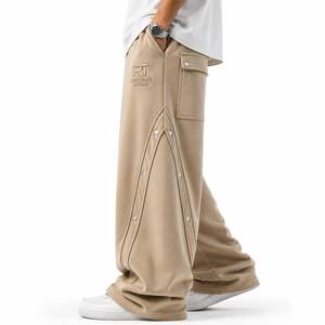 Hot Selling Factory Price High Quality <b>Men</b> Lightweight Casual Mid Wide Leg <b>Trouser</b> Quick Dry Breathable Winter - Product Image 3