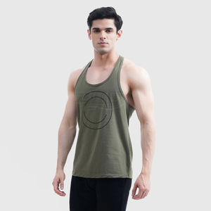 Débardeur de sport classique décontracté pour homme, 100 % coton tricoté respirant, grandes tailles, musculation, entraînements, logo personnalisé, OEM, haute qualité - Product Image 2