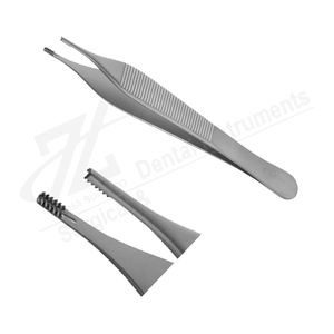 Pinzas Dentales Profesionales Adson Brown 7x7 de Acero Inoxidable, Instrumentos Quirúrgicos de Alta Calidad, Juego Dental con Certificación CE - Product Image 2