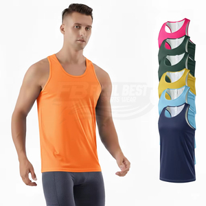 Lightweight Marathon Running Vest Quick Dry Breathable Jersey Cotton/Bamboo Fiber Silk Screen Printing Casual Knitted Unisex - Product Image 3