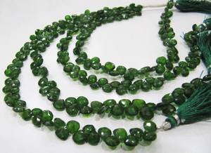Perles facettées en forme de cœur de tourmaline verte naturelle Eminent Jewel de haute qualité, 5-6 mm, 8 pouces - Product Image 3