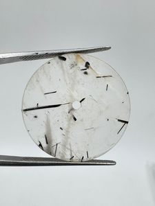 Natural Black rutile Watch Dial Flat Back Size 31.50mm Thickness 0.9mm One Sided Polished Watch <b>Face</b> - Product Image 2