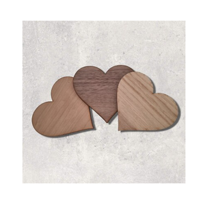 Posavasos de Madera con Diseño Increíble, Grabado en Forma de Corazón, Aislante del Calor y Portavasos, la Mejor Pieza de Diseño en Madera - Product Image 1
