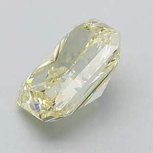 Diamante amarillo sintético cultivado en laboratorio, corte radiante, de 1.00 CT a 5.00 CT, color amarillo fantasía, claridad VVS VS, certificado, para anillo. - Product Image 4
