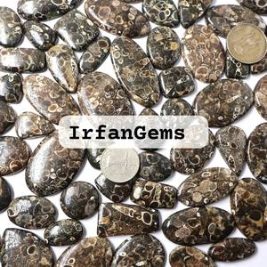 Cabujón de ágata Turritella pulido hecho a mano, piedra preciosa Natural de alta calidad en forma de corazón cuadrado para uso en joyería, piedras preciosas sueltas - Product Image 2