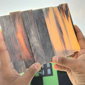 Écailles de corne de buffle naturelles, poignées en corne de buffle véritable pour la fabrication de couteaux et l'artisanat, au meilleur prix - Product Image 6