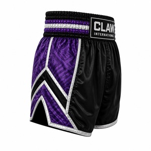 OEM MMA Boxing Shorts Comfortable Stretch Polyester/Nylon Breathable Quick Dry Lightweight Customized - Product Image 2