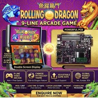Machine d'arcade OEM RollingDragon HabichuelasUpright, borne d'arcade de divertissement avec écran tactile double de 43 pouces, 9 lignes, pour importateurs
