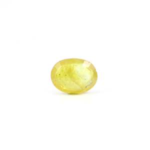 Loose 3.35 Carat Exquisite Yellow Sapphire Oval Cut Gemstone for Fine Jewelry - Product Image 2