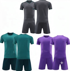Camiseta de Fútbol Personalizada para Niños, 100% Poliéster, Tejido de Malla de Secado Rápido, Impresión Digital, Cuello Redondo, Manga Corta, Nombre del Equipo Personalizado - Product Image 1
