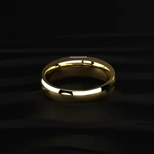 Men’s Princess Cut Solitaire Diamond Ring <b>Infinity</b> Band Diamond Ring Love Ring Diamond Luxury Gold Plated Gift Ring for Men's - Product Image 4