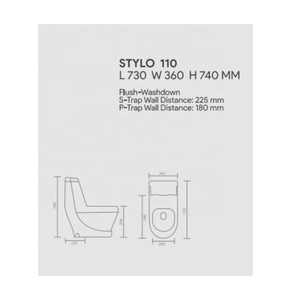 Direct Factory Supply One Piece Ceramic Water Closet washdown <b>flushing</b> <b>Flushing</b> System Soft Closing Seat Cover Modern Bathroom - Product Image 2