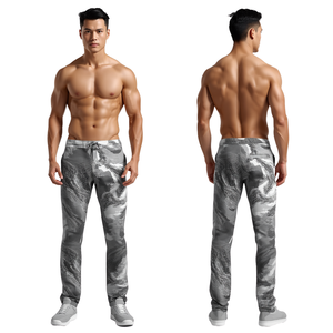 Pantalon de survêtement imperméable en polyester/coton pour homme, coupe régulière, long, pour adultes, avec impression personnalisée de couleur et de logo - Product Image 4