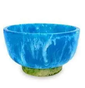 Tazón de Ensalada Decorativo de Resina Artizon Studio, Hecho a Mano, Pulido, Azul, Diseño Bonito, Duradero, Personalizable, Ecológico, Apto para Alimentos, para Fiestas - Product Image 5